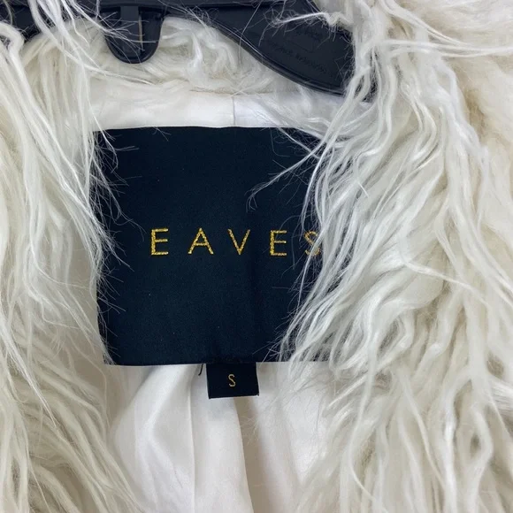 REVOLVE EAVES Caden Faux Fur Jacket in Coconut Size S - Picture 4 of 7